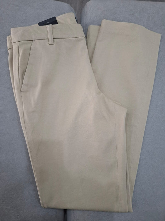 PANTALON DE VESTIR DE MUJER TOMMY HILFIGER COLOR BEIGE - TALLA 30