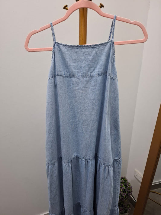 VESTIDO LARGO JEAN MNG - TALLA XS