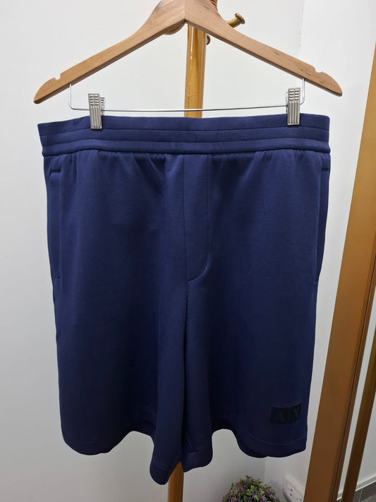 SHORT DE ALGODON ARMANI EXCHANGE COLOR AZUL NOCHE - TALLA XL