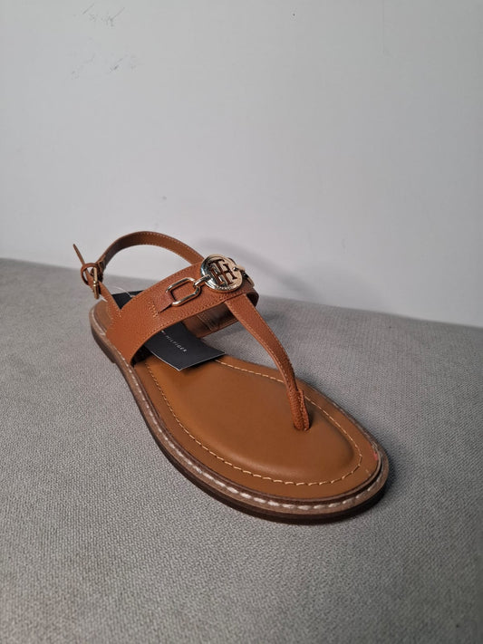 SANDALIAS DE MUJER TOMMY HILFIGER COLOR CAMEL - TALLA 38