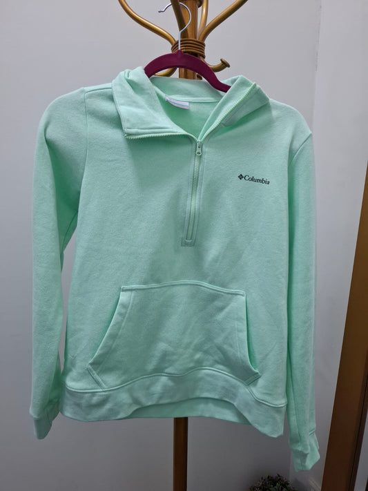 POLERA DE MUJER COLUMBIA COLOR VERDE AGUA CON CIERRE EN EL PECHO - TALLA XS