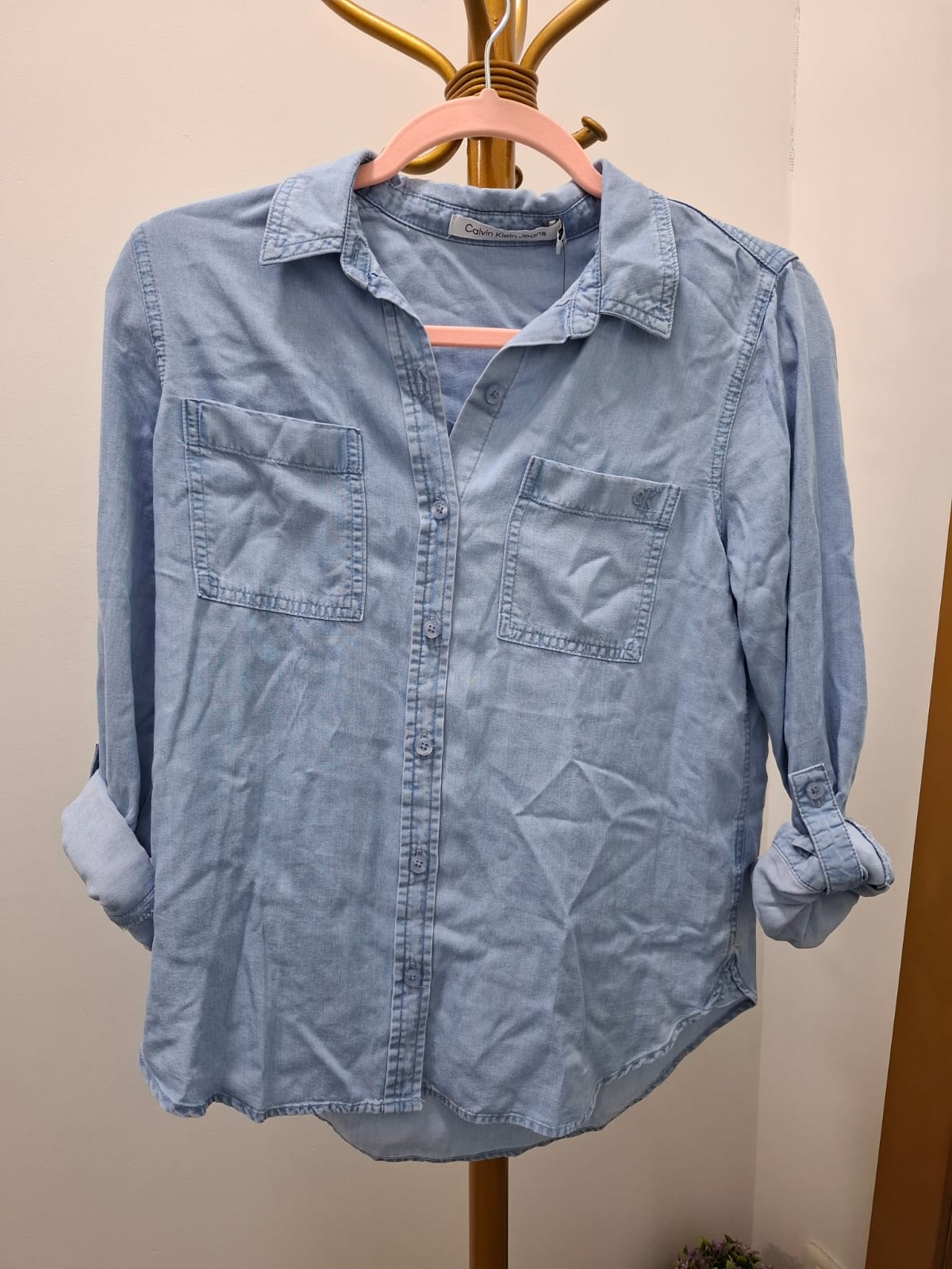 CAMISA TIPO JEAN CALVIN KLEIN JEANS - TALLA XS