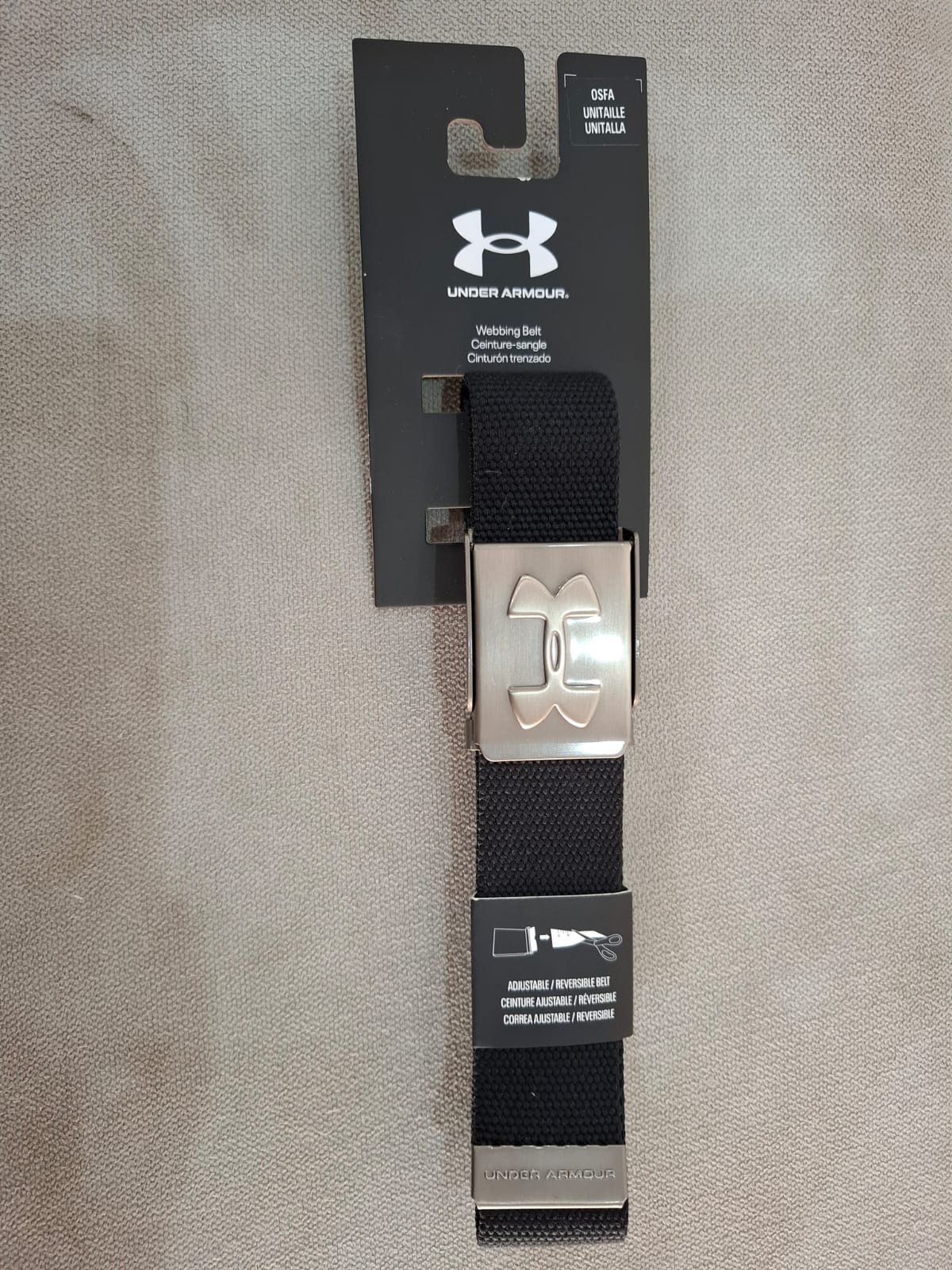 CORREA PARA HOMBRE UNDER ARMOUR COLOR NEGRO