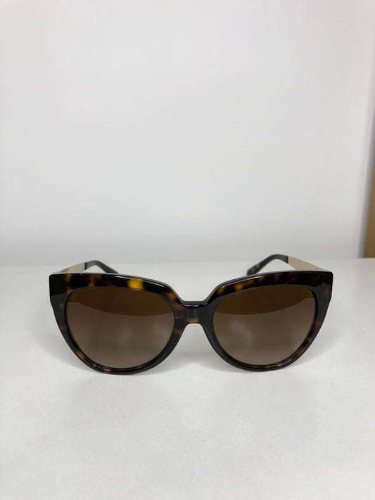 LENTES DE SOL DE DE MUJER MICHAEL KORS MARRONES CON DETALLES DE ANIMAL PRINT