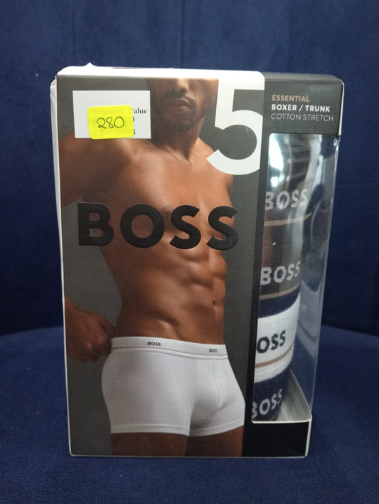 PACK DE 5 BOXER HUGO BOSS COLORES NEUTROS- TALLA L