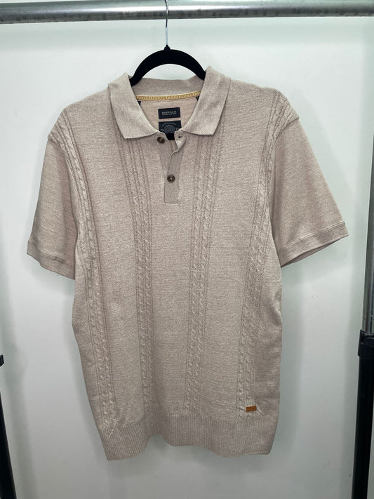 POLO BUFALO DAVID BITTON TIPO TEJIDO COLOR BEIGE - TALLA M