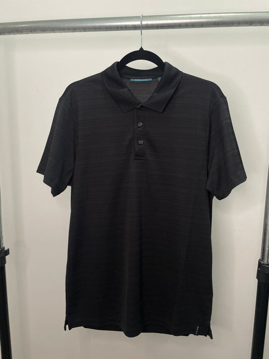 POLO CUELLO CAMISA PERRY ELLIS COLOR NEGRO - TALLA M