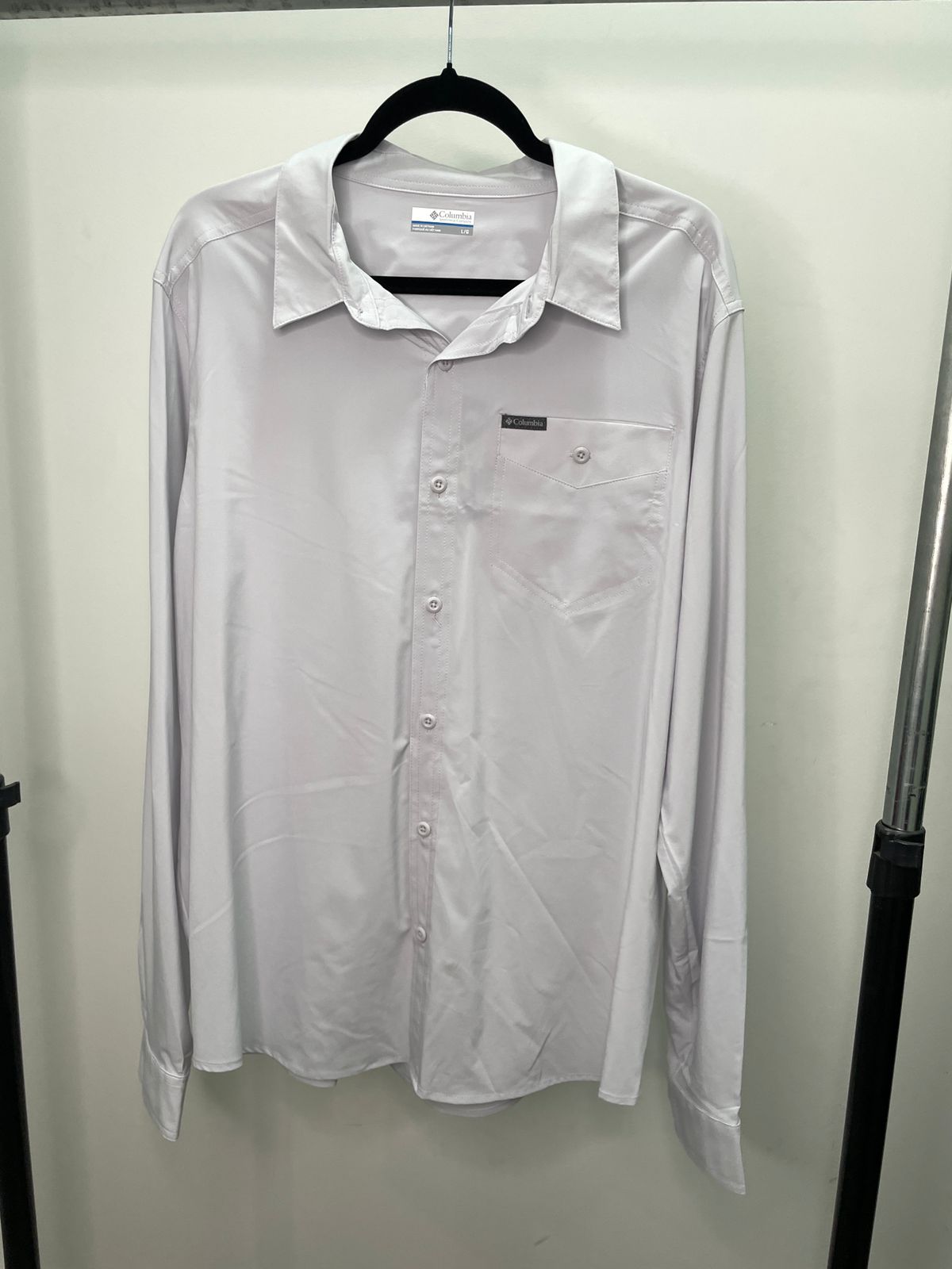 CAMISA MANGA LARGA  COLUMBIA COLOR GRIS - TALLA L