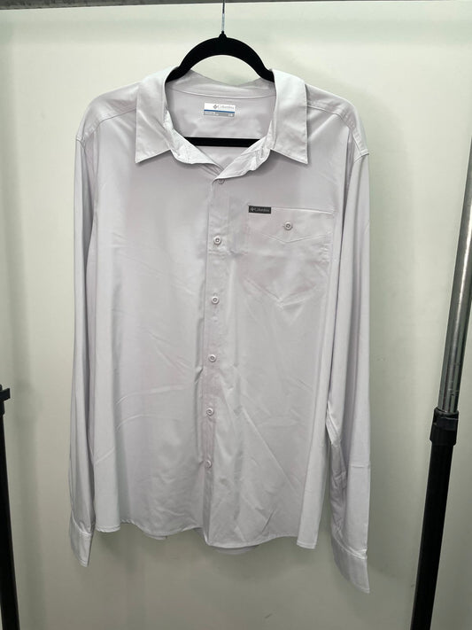 CAMISA MANGA LARGA  COLUMBIA COLOR GRIS - TALLA L