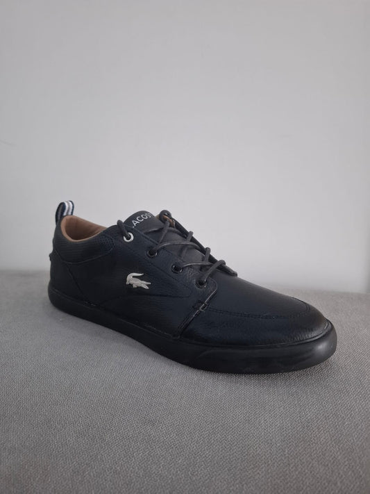 ZAPATOS CON PASADORES LACOSTE NEGROS - TALLA 43