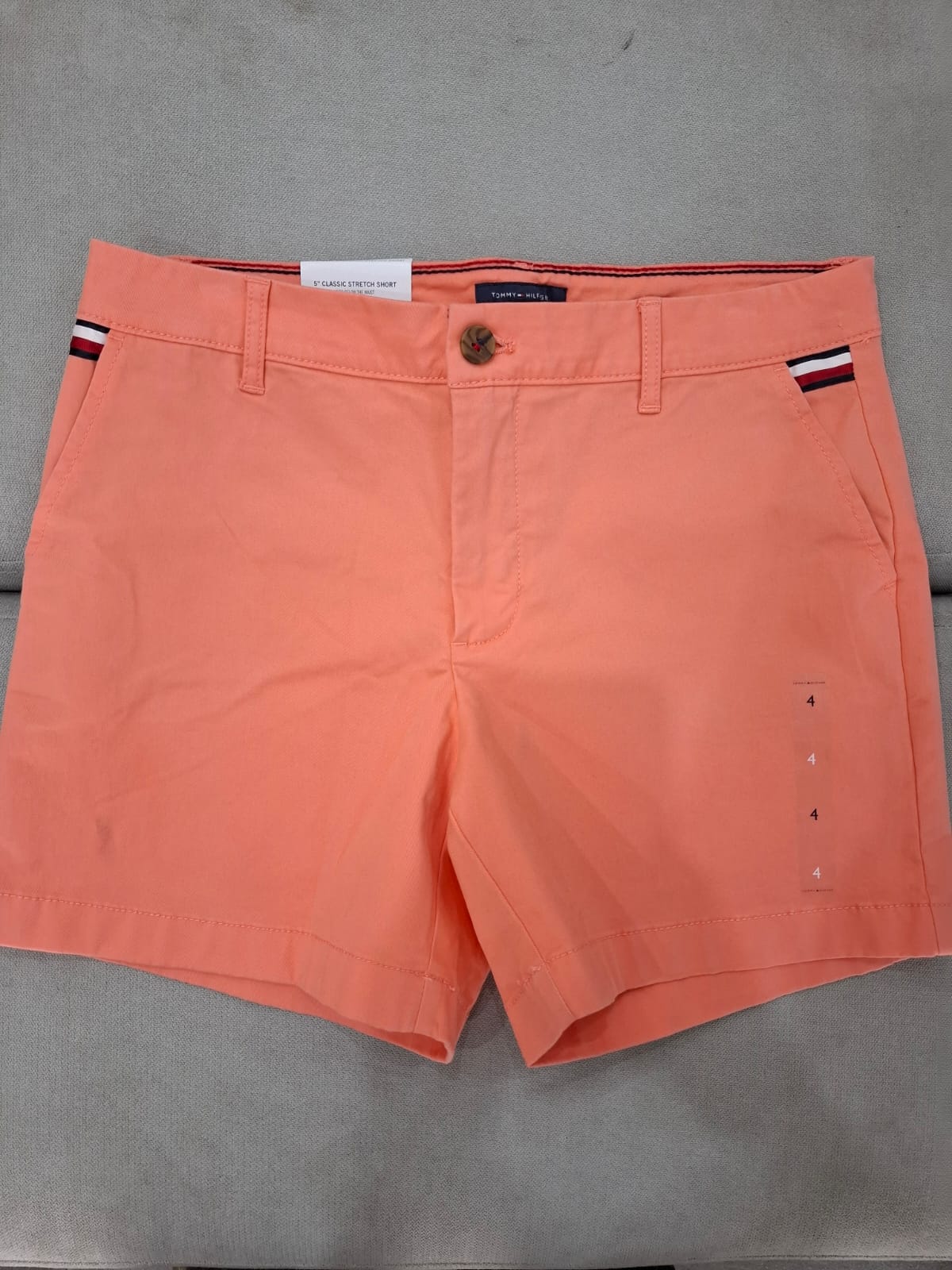 SHORT DE MUJER TOMMY HILFIGER COLOR SALMON - TALLA 4