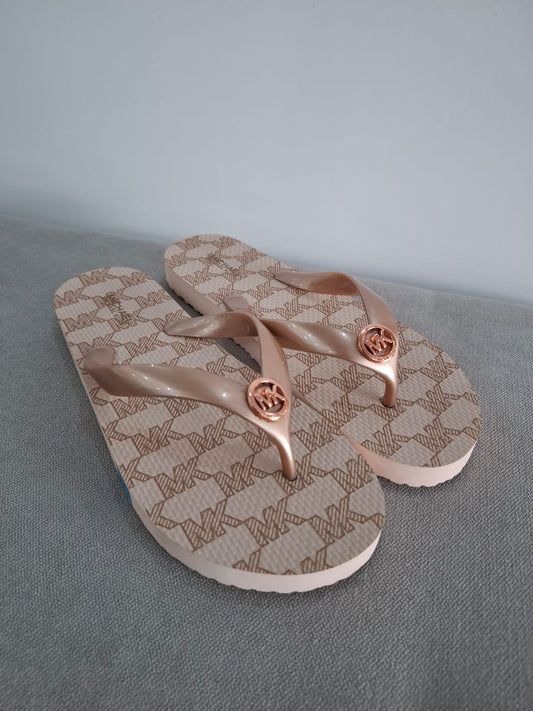 SANDALIAS MICHAEL KORS PARA MUJER COLOR ORO ROSA - TALLA 38