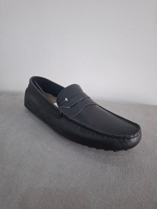 MOCASINES LACOSTE DE CUERO NEGRO - TALLA 41