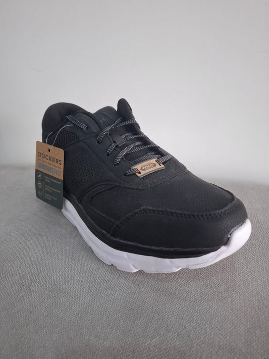 ZAPATILLAS DOCKERS COLOR NEGRO CON SUELA BLANCA - TALLA 43